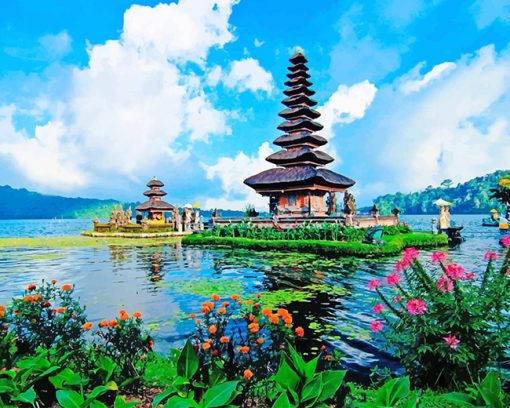 Bali Indonesian Island paint by number