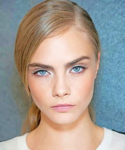 Cara Delevingne adult paint by numbers