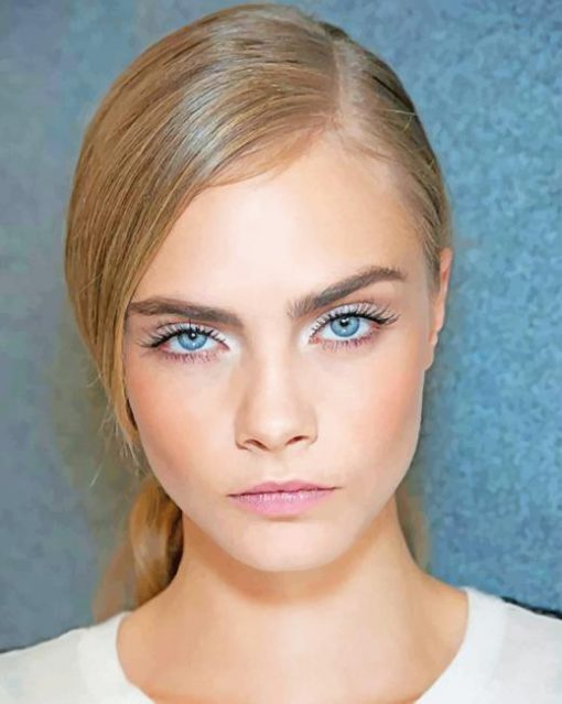 Cara Delevingne adult paint by numbers