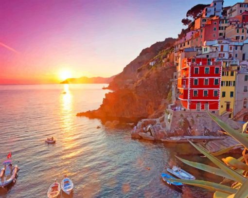 Cinque Terre National Park Italy adult paint by numbers