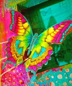 Colorful Butterfly Adult paint by number