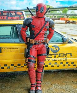 Deadpool Comedy film adult paint by numbers