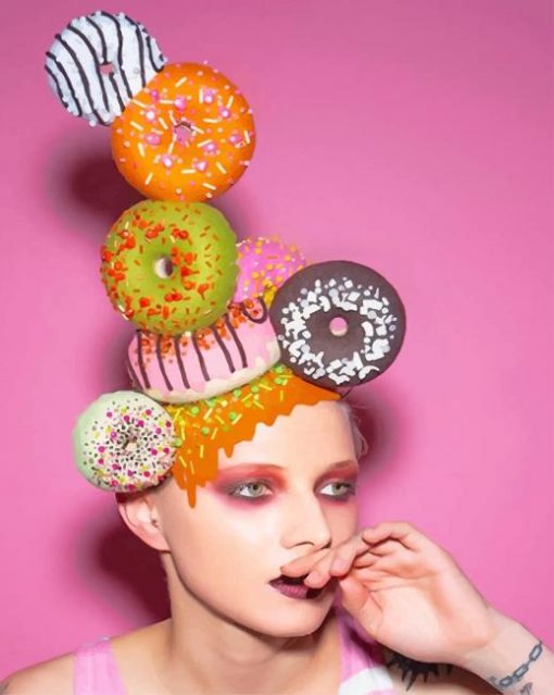 Donuts Headpiece adult paint by numbers