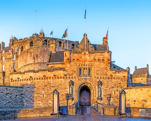 Edinburgh Castle paint by numbers