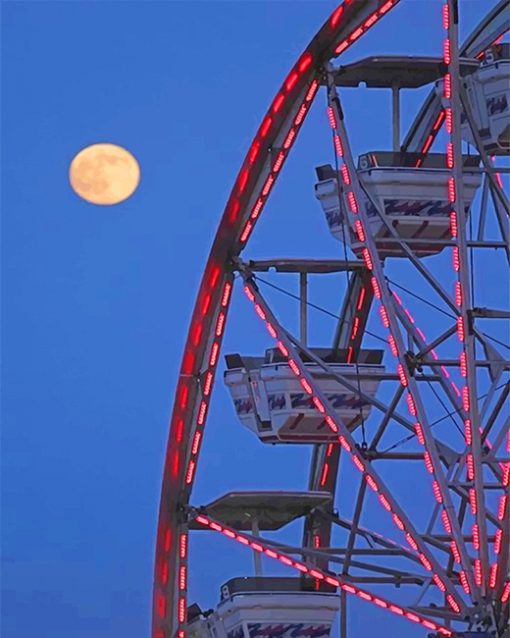 Ferris wheel Beautiful View paint by number