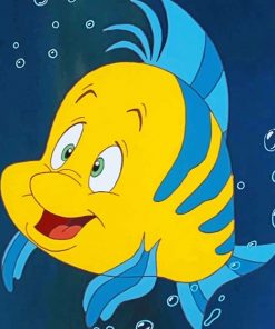 Flounder Disney Paint By Numbers