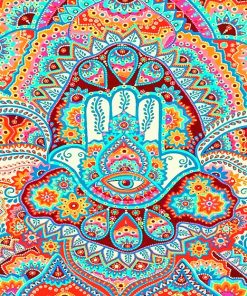 Hamsa Hand Mandala Paint By Number