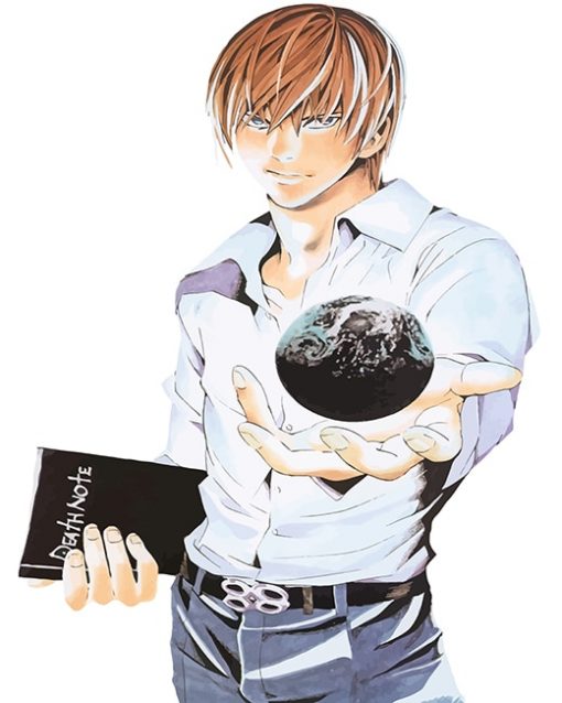 Light Yagami death note anime adult paint by numbers