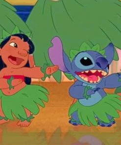 Lilo And Stitch Dancing Paint By Numbers