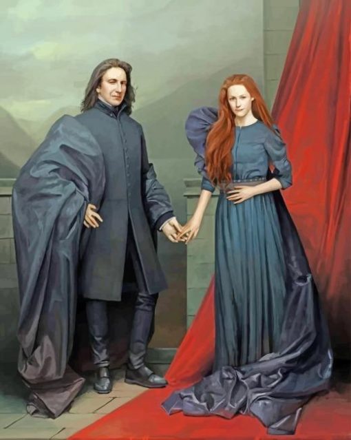 Professor Severus Snape And Lily Potter paint By Numbers