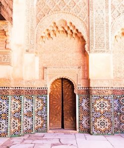 Door Marrakesh Morocco paint by number