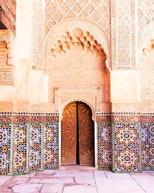 Door Marrakesh Morocco paint by number