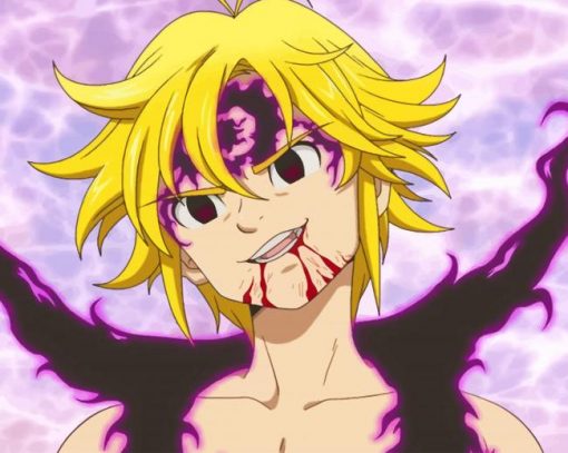 Meliodas Asault Mode adult paint by numbers