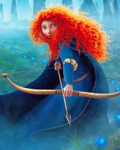 Merida Disney Princess adult paint by numbers