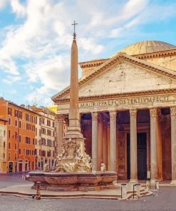 Pantheon Rome paint by numbers