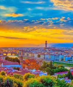 Piazzale Michelangelo Florence paint by numbers