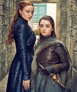 Queen Sansa And Arya Game Of Thrones adult paint by numbers