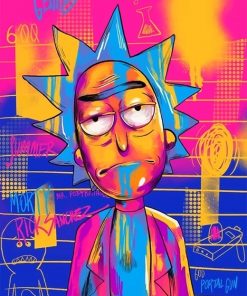 Rick Sanchez adult paint by numbers