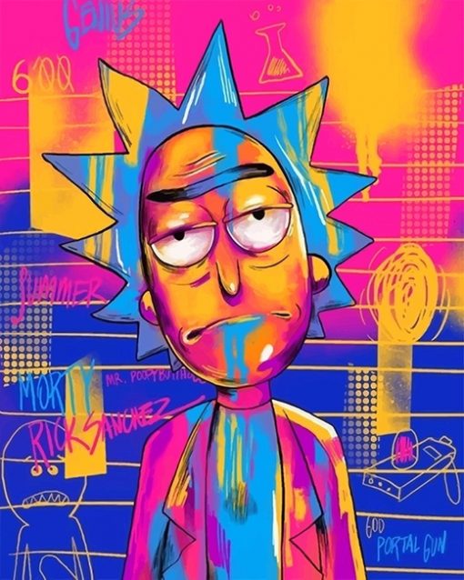 Rick Sanchez adult paint by numbers