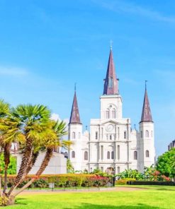 Saint Louis Cathedral New Orleans USA paint by number