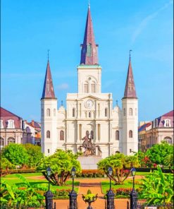 Saint Louis Cathedral New Orleans paint by number