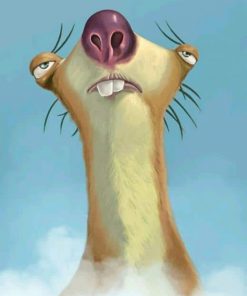 Sid ice age adult paint by numbers