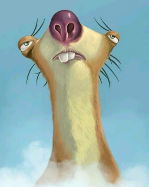 Sid ice age adult paint by numbers