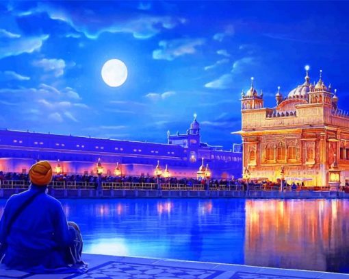 Sri Harmandir Sahib India paint by number