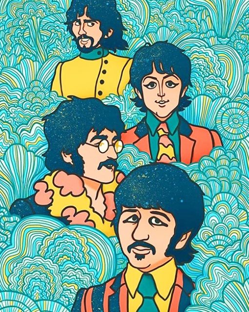 The beatles art adult paint by numbers