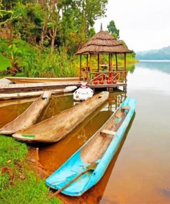 Uganda Africa Lake adult paint by numbers