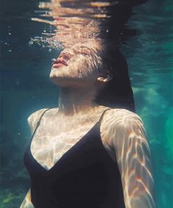 Woman Under Water paint By Numbers