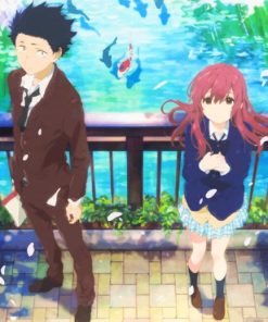 A Silent Voice Shoya And Shouko paint by number