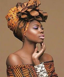 African Woman Beauty paint by number