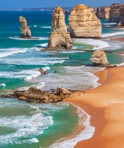 Amazing Beach in Australia paint by numbers