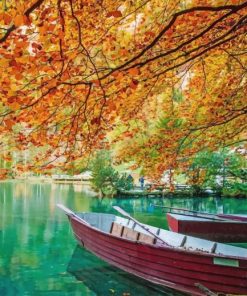 Autumn Blausee Switzerland paint by number