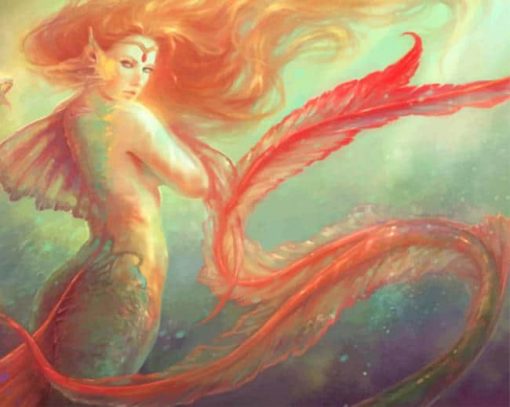 Beautiful Mermaid paint by number