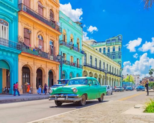 Beste Reistijd Havana Cuba paint by numbers