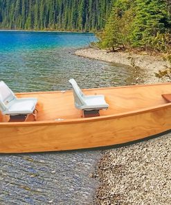 Boat on the beach paint by numbers