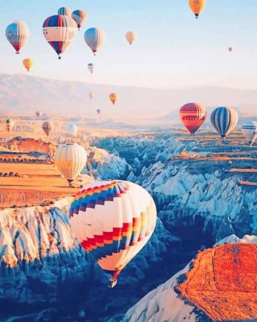 Cappadocia Hot Air Balloon paint By Numbers