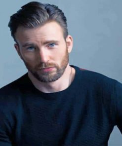 Chris Evans American Actor Photo shoot Paint By numbers