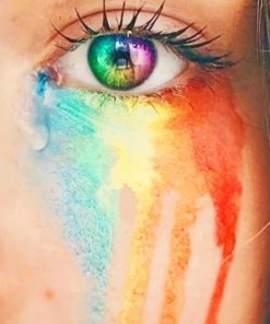 Crying Rainbow paint By numbers