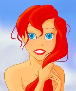 Cute Ariel paint by numbers