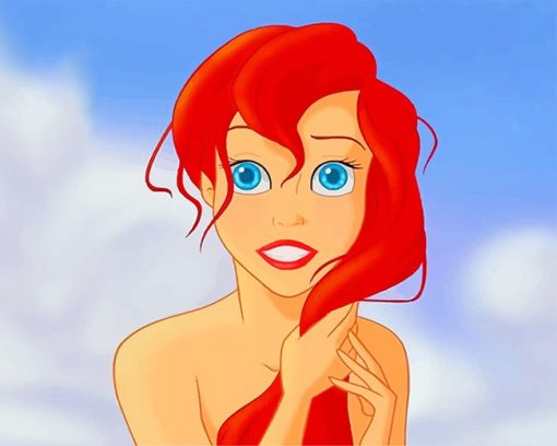 Cute Ariel paint by numbers