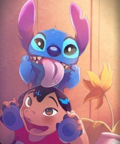 Cute Lilo Crazy Stitch Paint By Numbers