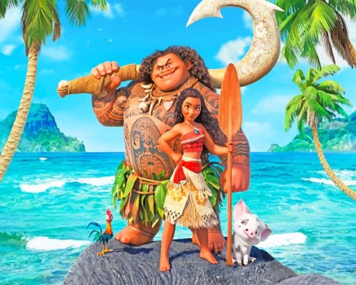 Disney Moana Movie Paint By Numbers