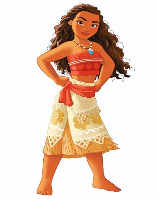 Disney Princess Moana paint by number