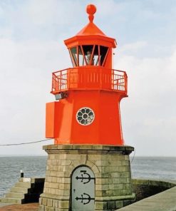 Emden West Mole Lighthouse Paint By Numbers