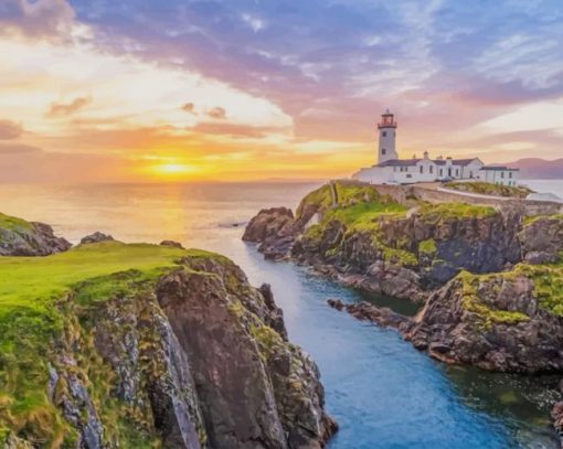 Fanad Head Lighthouse paint by number