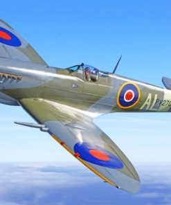 Fighter Spitfire paint by number