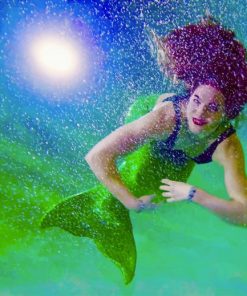 Girl Mermaid Cosplay paint by number